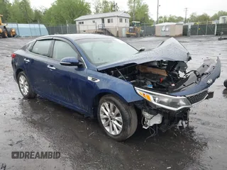 2018 Kia Optima LX z VIN 5XXGT4L30JG202534, wystawiony jako IAAI lot #42222497 z przebiegiem Nie podano mil oraz . Historia ofert i sprzedaży dostępna na DreamBid. Obrazek 1.