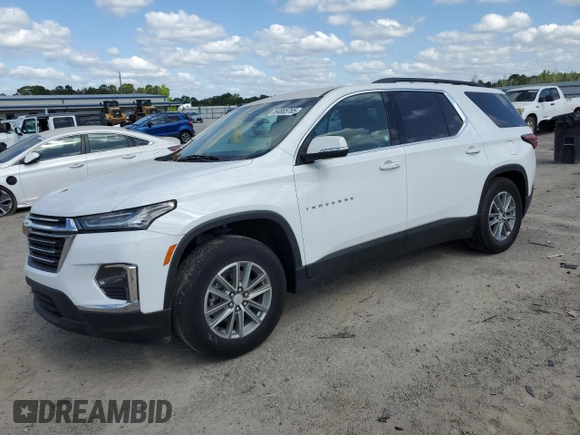 2023 Chevrolet Traverse LT Cloth with VIN 1GNERGKW9PJ127721, listed as a Copart auction lot 54885765 with 40,009 mi miles and Clean title. Bid and sale history available at DreamBid. Image 1.
