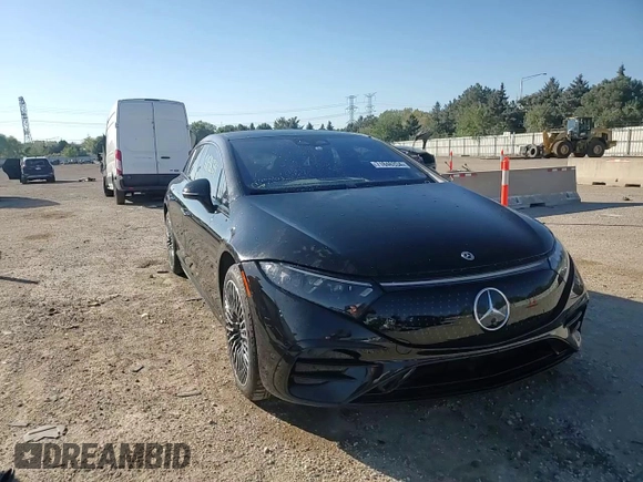 2022 Mercedes-Benz EQS with VIN W1KCG2DB0NA004525, listed as a Copart auction lot 71846334 with 42,793 mi miles and Salvage Title. Bid and sale history available at carsss.com. Image 13.