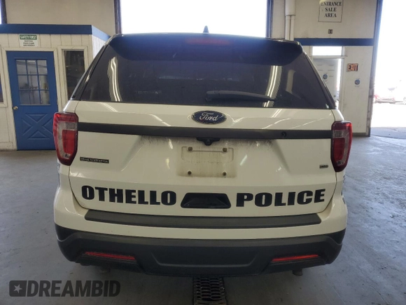 2018 Ford Police Interceptor Utility с VIN 1FM5K8AR3JGB34792, выставлен на аукционе Copart как лот 59201415 с пробегом 52 825 миль миль и Списание • Salvage title. История ставок и продаж доступна на DreamBid. Изображение 6.