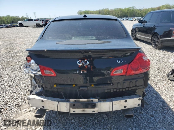 2011 Infiniti G37 x Sport Appearance Edition with VIN JN1CV6AR3BM407291, listed as a Copart auction lot 51697985 with 104,250 mi miles and Salvage Title. Bid and sale history available at DreamBid. Image 6.
