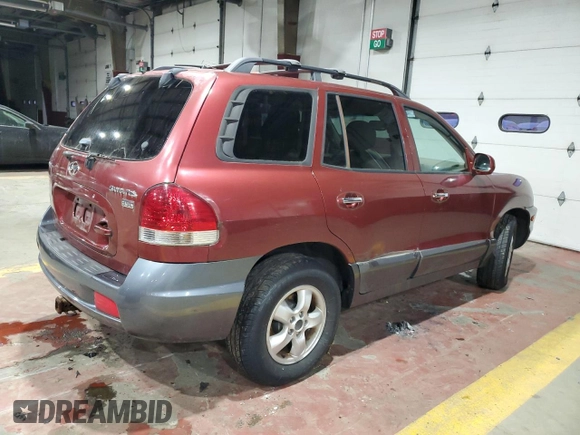 2005 Hyundai Santa Fe GLS with VIN KM8SC13E45U881925, listed as a Copart auction lot 41465615 with 162,152 mi miles and Clean Title. Bid and sale history available at carsss.com. Image 3.