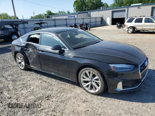 2022 Audi A5 Sportback Premium with VIN WAUABCF51NA032716, listed as a Copart auction lot 52808484 with 55,473 mi miles and Salvage Title. Bid and sale history available at carsss.com. Image 4.
