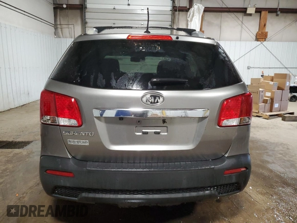 2012 Kia Sorento LX with VIN 5XYKT3A69CG205741, listed as a Copart auction lot 54657155 with 178,794 mi miles and Salvage Title. Bid and sale history available at DreamBid. Image 6.