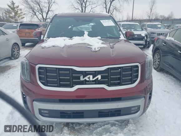2023 Kia Telluride SX Prestige X-Pro with VIN 5XYP5DGC3PG366935, listed as a IAAI auction lot 41257675 with 23,943 mi miles and . Bid and sale history available at DreamBid. Image 12.