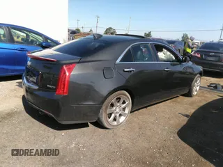 2015 Cadillac ATS Sedan Luxury RWD with VIN 1G6AB5RX5F0101834, listed as a IAAI auction lot 37302564 with 107,046 mi miles. Bid and sale history available at carsss.com. Image 4.