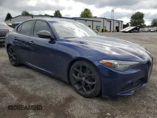 2019 Alfa Romeo Giulia Sport with VIN ZARFAMAN9K7612254, listed as a Copart auction lot 67827404 with 88,116 mi miles and Salvage Title. Bid and sale history available at carsss.com. Image 4.