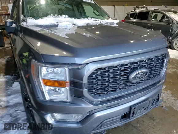 2022 Ford F-150 XL with VIN 1FTEX1EP2NFA76658, listed as a Copart auction lot 44104645 with 44,315 mi miles and Salvage title. Bid and sale history available at DreamBid. Image 11.