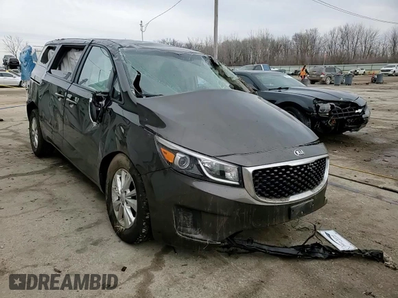 2016 Kia Sedona LX with VIN KNDMB5C10G6151540, listed as a Copart auction lot 46419095 with Not Provided miles and Salvage Title. Bid and sale history available at DreamBid. Image 11.