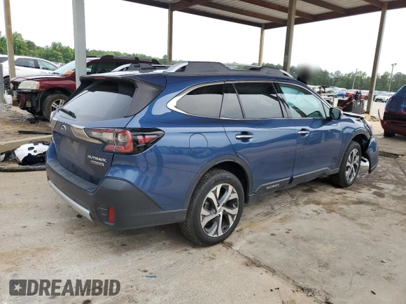 2022 Subaru Outback Touring with VIN 4S4BTAPC8N3196874, listed as a Copart auction lot 56308165 with 44,463 mi miles and Salvage title. Bid and sale history available at DreamBid. Image 3.