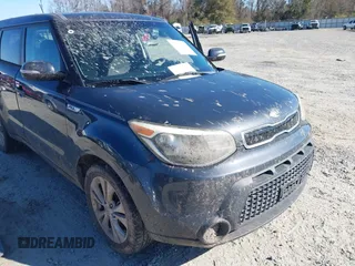 2014 Kia Soul + with VIN KNDJP3A52E7049016, listed as a IAAI auction lot 41145523 with 106,715 mi miles. Bid and sale history available at carsss.com. Image 6.