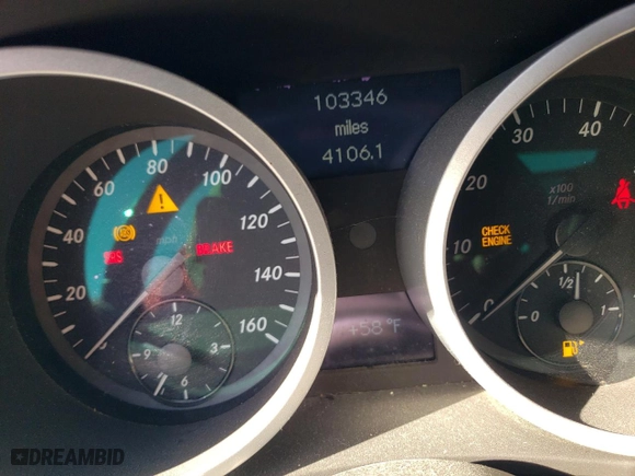 2005 Mercedes-Benz SLK-Class with VIN WDBWK56F35F029234, listed as a Copart auction lot 43336225 with 103,346 mi miles and Salvage Title. Bid and sale history available at carsss.com. Image 9.