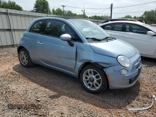 2013 FIAT 500 Pop with VIN 3C3CFFDR4DT615591, listed as a Copart auction lot 62602325 with 79,538 mi miles and Salvage title. Bid and sale history available at DreamBid. Image 4.
