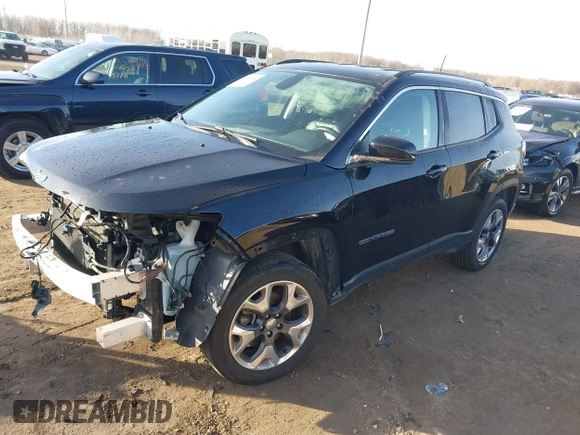 2018 Jeep Compass Limited with VIN 3C4NJDCB4JT501582, listed as a IAAI auction lot 40843136 with 62,986 mi miles. Bid and sale history available at carsss.com. Image 17.