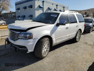 2016 Lincoln Navigator Select z VIN 5LMJJ2HT4GEL02487, wystawiony jako Copart lot #48700485 z przebiegiem 95 757 mil mil oraz Szkoda całkowita • Salvage title. Historia ofert i sprzedaży dostępna na DreamBid. Obrazek 1.