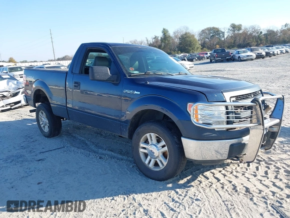 2014 Ford F-150 XL with VIN 1FTMF1EFXEKE61365, listed as a IAAI auction lot 40966472 with 174,372 mi miles and . Bid and sale history available at DreamBid. Image 1.