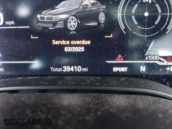 2021 BMW 5 Series 540i with VIN WBA53BJ08MWW95688, listed as a IAAI auction lot 42064036 with 39,410 mi miles and . Bid and sale history available at DreamBid. Image 15.