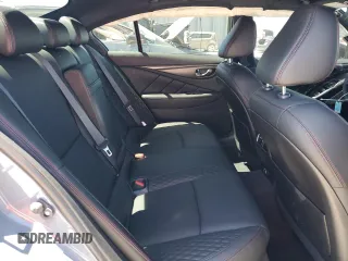 2024 Infiniti Q50 Red Sport 400 with VIN JN1FV7DP7RM660055, listed as a Copart auction lot 49555715 with 8,431 mi miles and Non repairable. Bid and sale history available at DreamBid. Image 11.