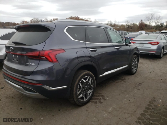 2022 Hyundai Santa Fe Plug-In Hybrid Limited with VIN KM8S7DA24NU047927, listed as a Copart auction lot 77984394 with 33,473 mi miles and Salvage Title. Bid and sale history available at carsss.com. Image 3.