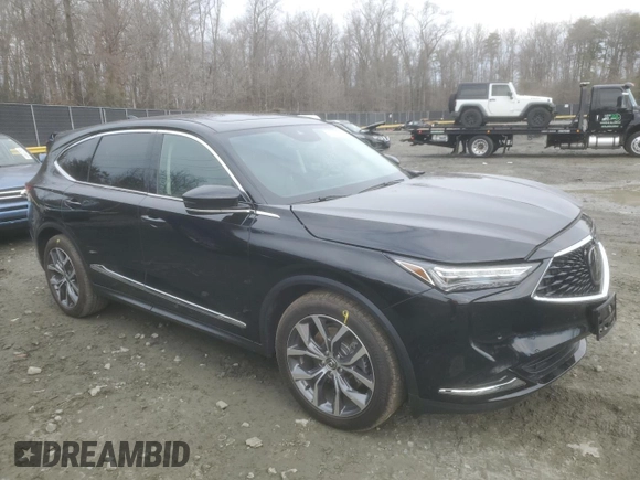 2024 Acura MDX w/Technology Package with VIN 5J8YE1H47RL008630, listed as a Copart auction lot 51585655 with 16,498 mi miles and Salvage Title. Bid and sale history available at carsss.com. Image 4.