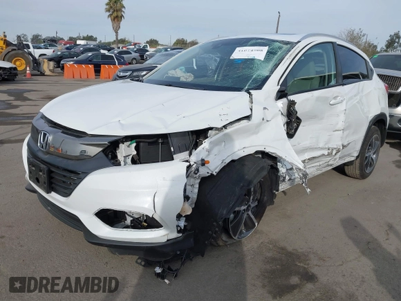 2021 Honda HR-V EX-L with VIN 3CZRU5H79MM713342, listed as a IAAI auction lot 41074908 with 8,361 mi miles. Bid and sale history available at carsss.com. Image 2.