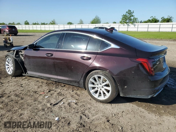 2021 Cadillac CT5 Luxury with VIN 1G6DW5RK7M0115110, listed as a Copart auction lot 51435825 with 63,024 mi miles and Salvage title. Bid and sale history available at DreamBid. Image 2.