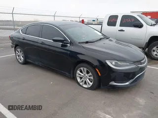 2015 Chrysler 200 Limited with VIN 1C3CCCAB8FN571077, listed as a IAAI auction lot 41953363 with 129,289 mi miles. Bid and sale history available at carsss.com. Image 1.