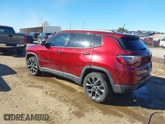 2021 Jeep Compass 80th Anniversary with VIN 3C4NJCEB1MT549133, listed as a IAAI auction lot 41263148 with 88,280 mi miles and . Bid and sale history available at carsss.com. Image 3.