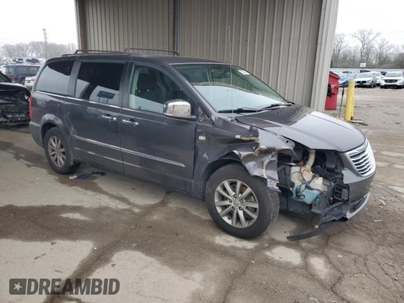 2014 Chrysler Town & Country Touring L 30th Anniversary with VIN 2C4RC1CG5ER424672, listed as a Copart auction lot 52248845 with 126,849 mi miles and Salvage title. Bid and sale history available at DreamBid. Image 4.