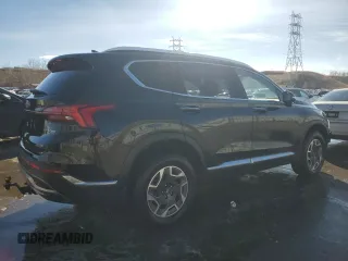 2022 Hyundai Santa Fe Hybrid Blue with VIN KM8S2DA1XNU036078, listed as a Copart auction lot 86357354 with 39,723 mi miles and Salvage Title. Bid and sale history available at carsss.com. Image 3.
