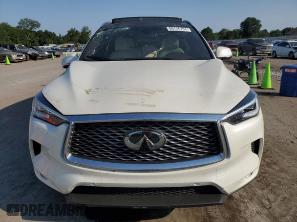 2022 Infiniti QX50 AUTOGRAPH with VIN 3PCAJ5DB6NF119321, listed as a Copart auction lot 66736794 with 26,198 mi miles and Salvage Title. Bid and sale history available at carsss.com. Image 5.