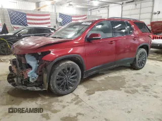 2022 Chevrolet Traverse RS with VIN 1GNEVJKW3NJ132404, listed as a Copart auction lot 87864525 with 69,058 mi miles and Salvage title. Bid and sale history available at DreamBid. Image 1.
