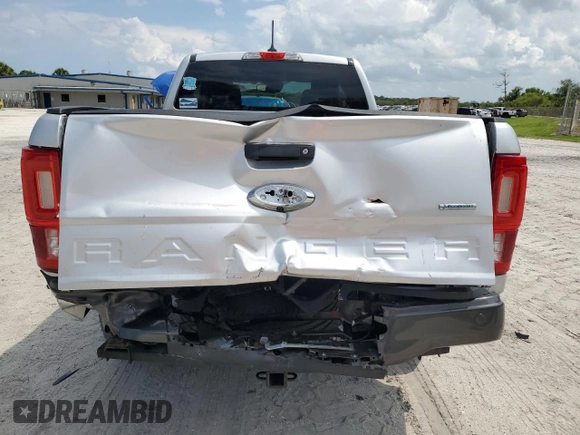 2019 Ford Ranger XL with VIN 1FTER1EH4KLA85216, listed as a Copart auction lot 58853545 with 63,912 mi miles and Non repairable. Bid and sale history available at DreamBid. Image 6.
