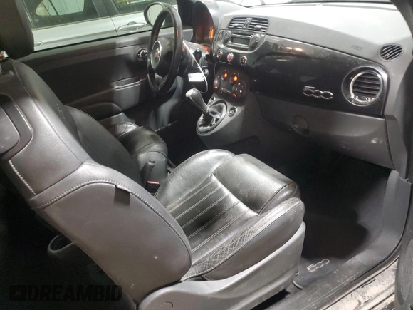 2013 FIAT 500 Turbo with VIN 3C3CFFHHXDT594361, listed as a Copart auction lot 85491244 with 49,619 mi miles and Salvage Title. Bid and sale history available at carsss.com. Image 8.