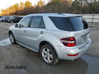 2009 Mercedes-Benz M 3.5L with VIN 4JGBB56E59A526646, listed as a Copart auction lot 83773204 with 122,272 mi miles and Salvage Title. Bid and sale history available at carsss.com. Image 2.