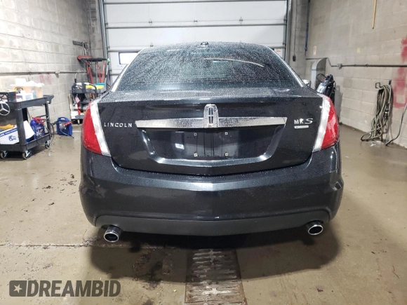 2011 Lincoln MKS EcoBoost with VIN 1LNHL9FT2BG609077, listed as a Copart auction lot 59341025 with 184,591 mi miles and Salvage title. Bid and sale history available at DreamBid. Image 6.
