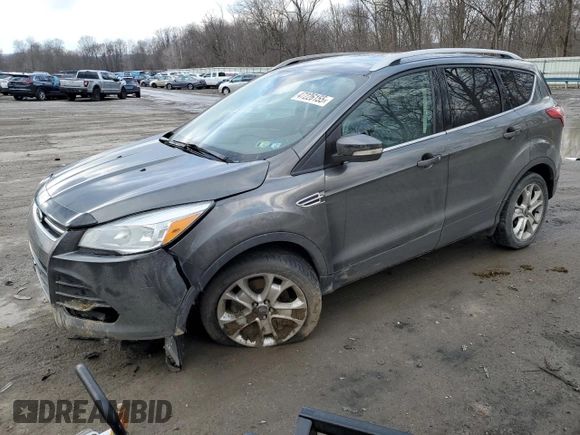 2015 Ford Escape Titanium with VIN 1FMCU9J97FUC41344, listed as a Copart auction lot 47226155 with 157,728 mi miles and Salvage Title. Bid and sale history available at carsss.com. Image 1.