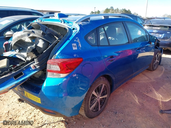 2022 Subaru Impreza Premium with VIN 4S3GTAD6XN3705596, listed as a IAAI auction lot 41805251 with 87,043 mi miles. Bid and sale history available at carsss.com. Image 4.