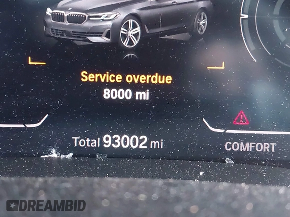 2021 BMW 5 Series 530i xDrive with VIN WBA13BJ06MCF66402, listed as a IAAI auction lot 41760543 with 93,002 mi miles and . Bid and sale history available at carsss.com. Image 15.