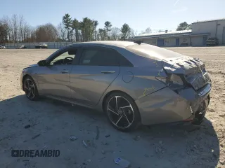 2023 Hyundai Elantra N Line z VIN KMHLR4AF3PU431086, wystawiony jako Copart lot #60875675 z przebiegiem 55 798 mil mil oraz Nie do naprawy • Non repairable. Historia ofert i sprzedaży dostępna na DreamBid. Obrazek 2.