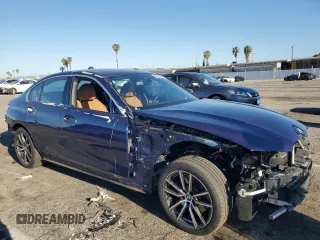2019 BMW 3 Series 330i with VIN WBA5R1C5XKFH15134, listed as a Copart auction lot 49879055 with 16,605 mi miles and Salvage Title. Bid and sale history available at carsss.com. Image 4.