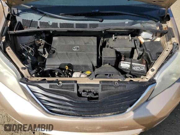 2011 Toyota Sienna LE AAS with VIN 5TDKK3DC6BS086570, listed as a Copart auction lot 54724385 with 157,530 mi miles and Salvage Title. Bid and sale history available at DreamBid. Image 12.