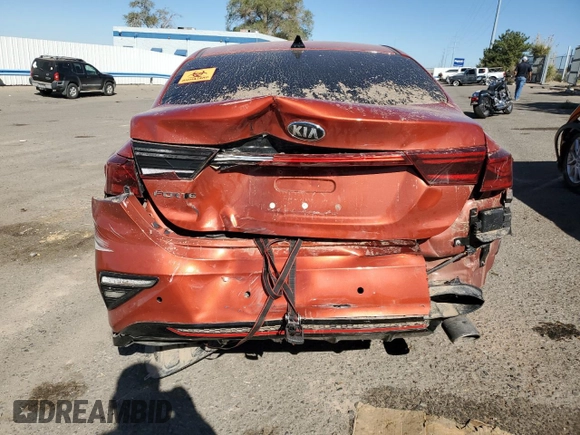 2019 Kia Forte EX with VIN 3KPF54AD3KE070316, listed as a Copart auction lot 77591304 with 0 mi miles and Salvage Title. Bid and sale history available at carsss.com. Image 6.