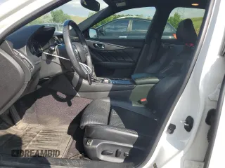 2020 Infiniti Q50 Luxe with VIN JN1EV7ARXLM254294, listed as a Copart auction lot 61596615 with 54,096 mi miles and Salvage title. Bid and sale history available at DreamBid. Image 7.