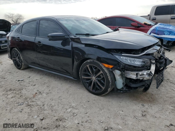 2021 Honda Civic Hatchback Sport Touring with VIN SHHFK7H9XMU211616, listed as a Copart auction lot 45237765 with 52,731 mi miles and Salvage Title. Bid and sale history available at carsss.com. Image 4.