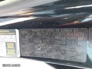 2016 Kia Forte LX with VIN KNAFK4A62G5466215, listed as a IAAI auction lot 41698637 with 116,544 mi miles. Bid and sale history available at carsss.com. Image 9.