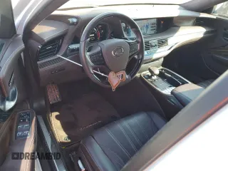 2018 Lexus LS with VIN JTHB5LFF3J5001251, listed as a Copart auction lot 75076534 with 25,700 mi miles and Salvage Title. Bid and sale history available at carsss.com. Image 8.