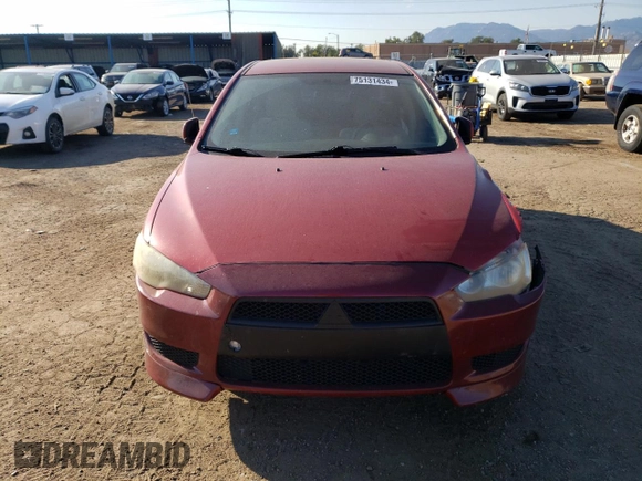 2008 Mitsubishi Lancer DE with VIN JA3AU26U98U015503, listed as a Copart auction lot 75131434 with 162,927 mi miles and Salvage Title. Bid and sale history available at DreamBid. Image 5.