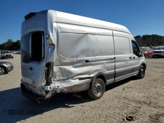 2021 Ford Transit Cargo with VIN 1FTBW3X86MKA61335, listed as a Copart auction lot 75558524 with 133,015 mi miles and Salvage Title. Bid and sale history available at carsss.com. Image 3.