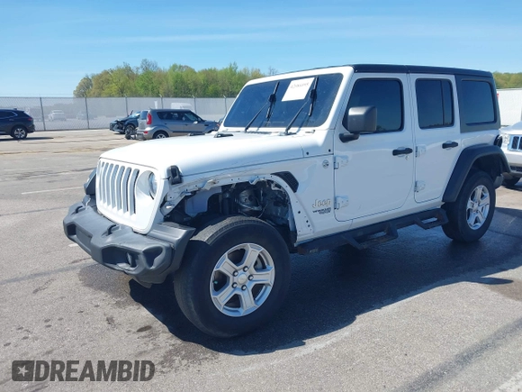 2020 Jeep Wrangler Unlimited Sport S z VIN 1C4HJXDN2LW138980, wystawiony jako IAAI lot #42086095 z przebiegiem 58 735 mil mil oraz . Historia ofert i sprzedaży dostępna na DreamBid. Obrazek 17.
